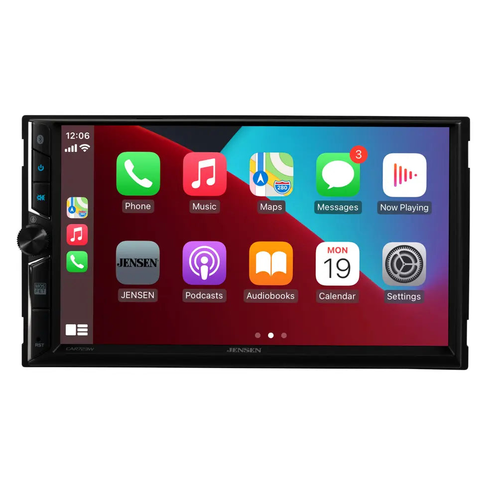 Jensen CAR723W 7” Receiver w/ Wireless Android Auto & Apple Carplay