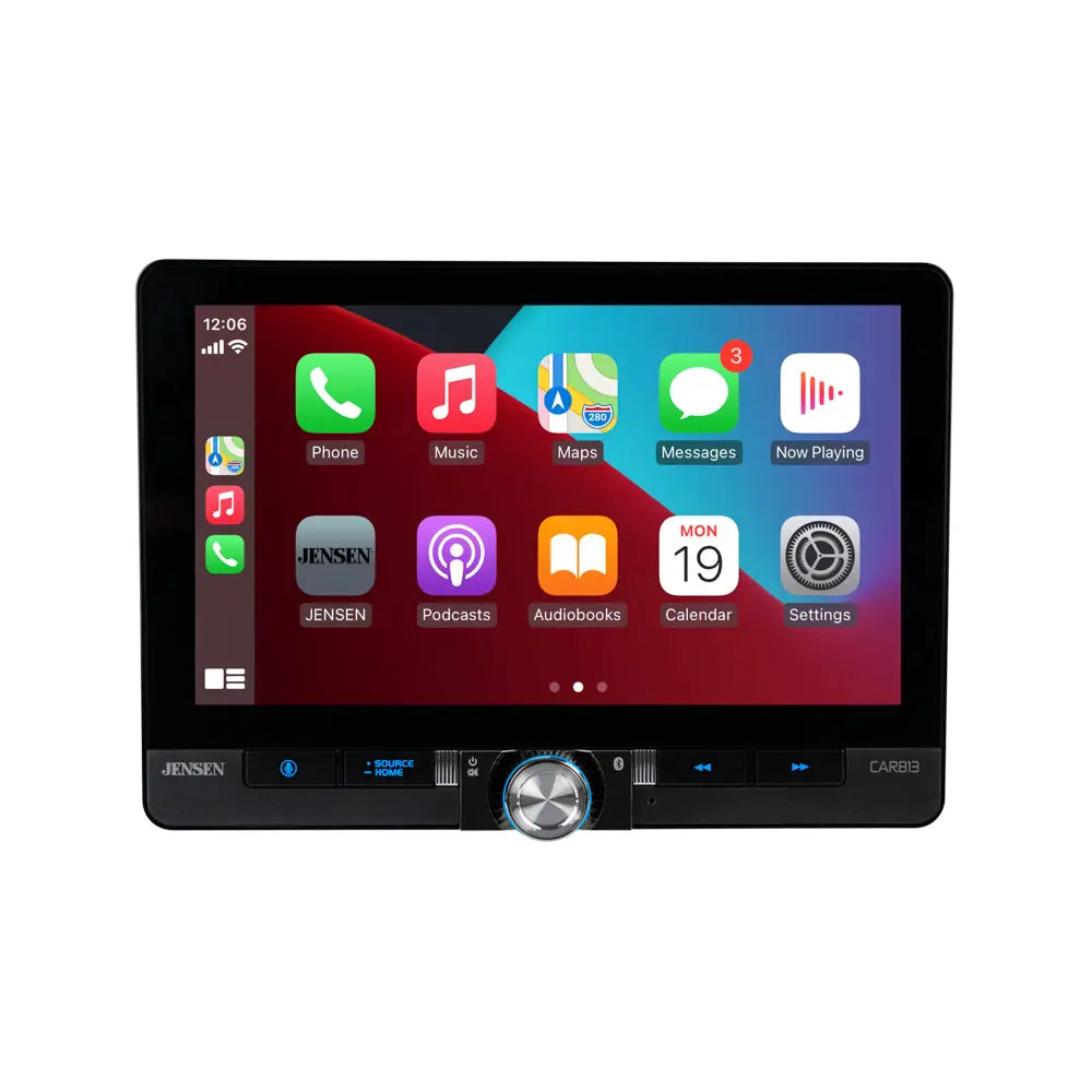 Jensen CAR813 8” Receiver w/ Wireless Android Auto & Apple CarPlay