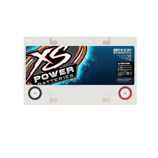 XS Power D5100R Group 51 AGM Battery (reverse polarity - Honda applications)