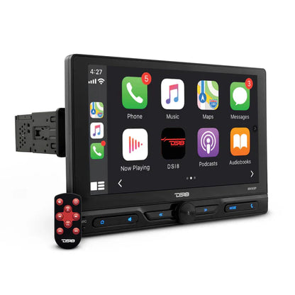 DS18 DDX10.5CP 10.5" Swivel Modular Touchscreen Mechless Double-Din Headunit with Bluetooth, Mirror Link, USB And Car play