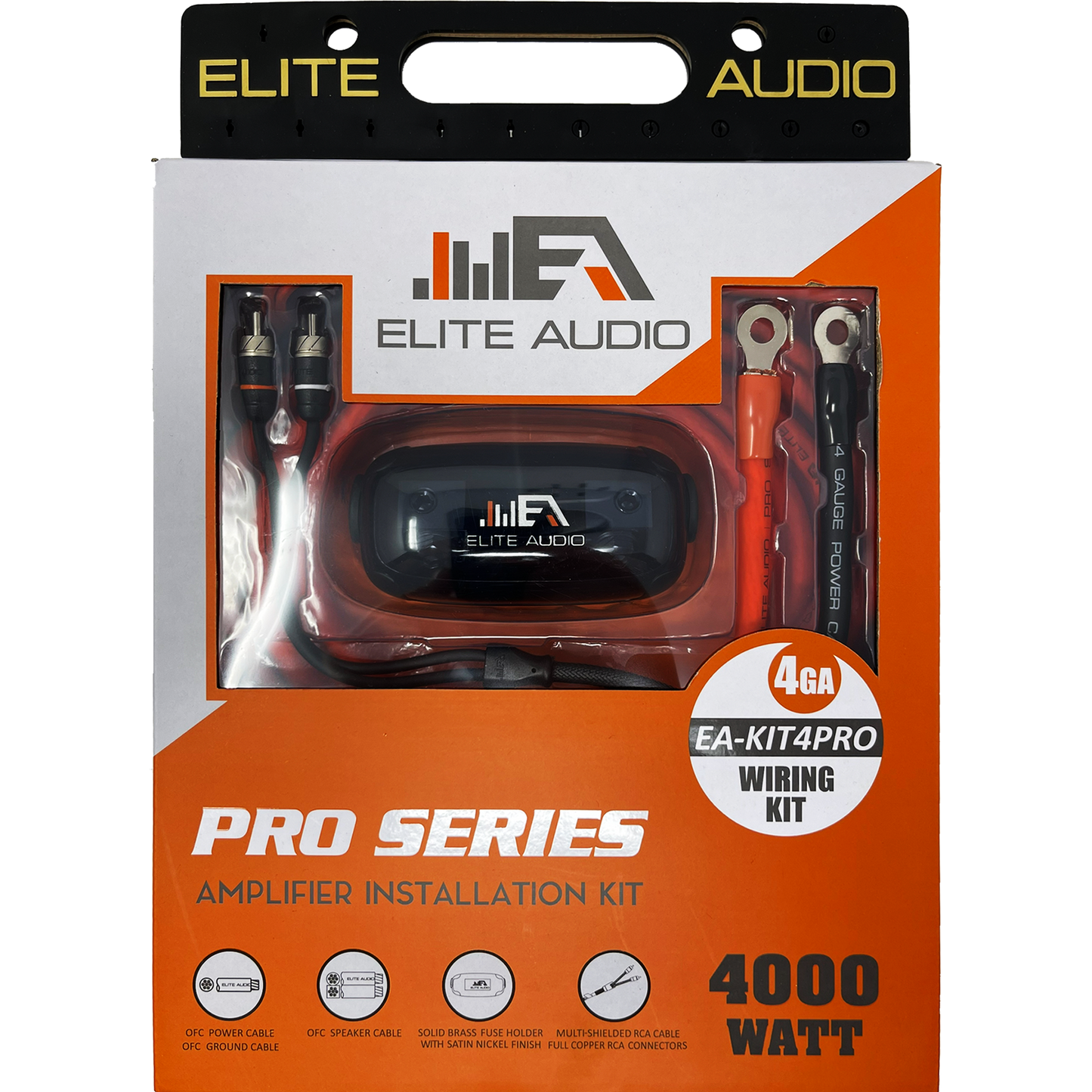 Elite Audio EA-KIT4PRO 4Ga OFC Amplifier Installation Kit