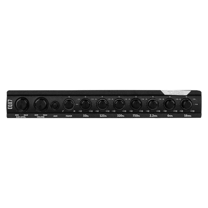 DS18 EQX7 High Volt 7-Band Equalizer with High Level Input and Auto Turn On