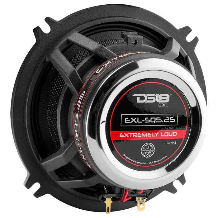 DS18 EXL-SQ5.25 EXL 5.25" 2-Way Coaxial Speaker with Fiber Glass Cone 340 Watts 3-Ohm