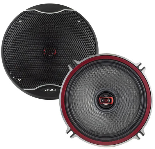 DS18 EXL-SQ5.25 EXL 5.25" 2-Way Coaxial Speaker with Fiber Glass Cone 340 Watts 3-Ohm