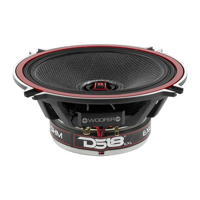 DS18 EXL-SQ5.25 EXL 5.25" 2-Way Coaxial Speaker with Fiber Glass Cone 340 Watts 3-Ohm