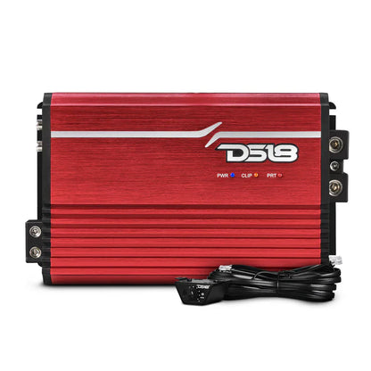 DS18 FRP-2.5K/RD FRP Compact Full-Range Class D 1-Channel Amplifier 2,500 Watts Rms @ 1-Ohm RED