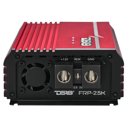 DS18 FRP-2.5K/RD FRP Compact Full-Range Class D 1-Channel Amplifier 2,500 Watts Rms @ 1-Ohm RED