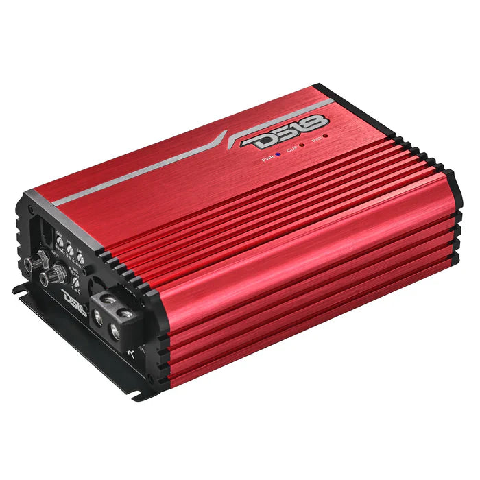 DS18 FRP-2.5K/RD FRP Compact Full-Range Class D 1-Channel Amplifier 2,500 Watts Rms @ 1-Ohm RED