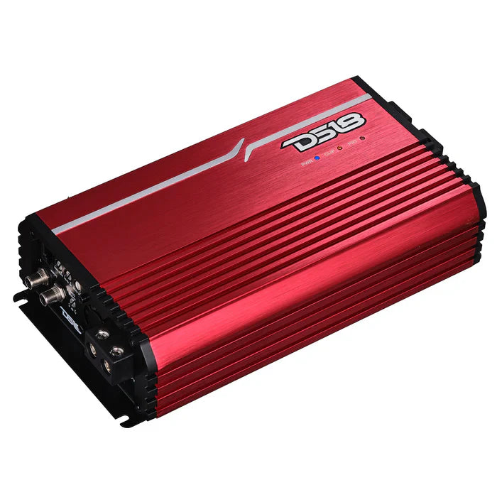 DS18 FRP-3.5K/RD FRP Compact Full-Range Class D 1-Channel Amplifier 3,500 Watts Rms @ 1-Ohm RED