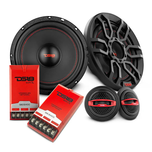 DS18 G6.5XC GEN-X 6.5" 2-Way Component Speaker System 150 Watts 4-Ohm