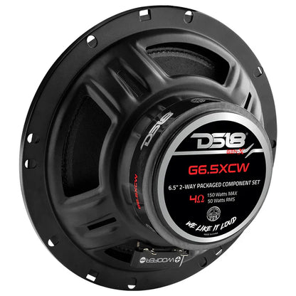 DS18 G6.5XC GEN-X 6.5" 2-Way Component Speaker System 150 Watts 4-Ohm