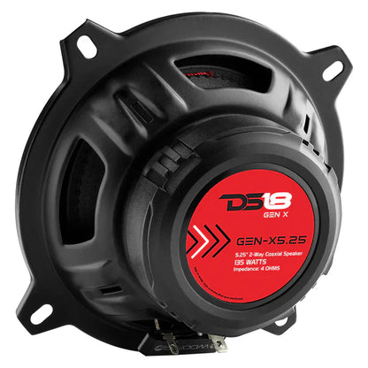 DS18 GEN-X5.25 GEN-X 5.25" 2-Way Coaxial Speakers 135 Watts 4-Ohm