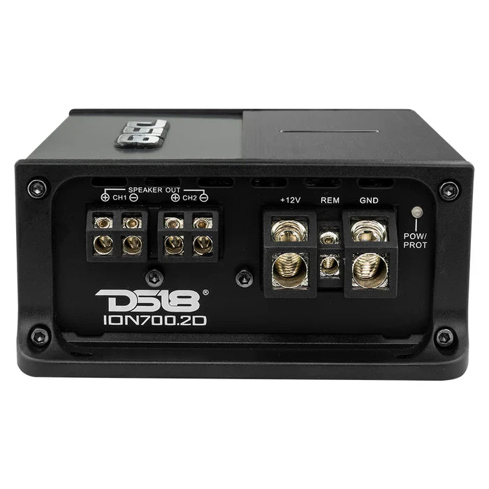 DS18 ION700.2D Compact Full-Range Class D 2-Channel Stereo Amplifier 700 Watts RMS