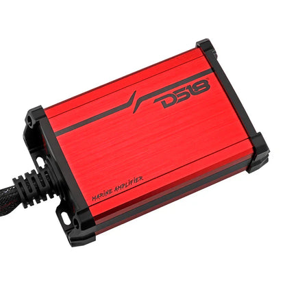 DS18 MP.4A MP 4-Channel Full-Range Class D IP67 Marine and Powersports Amplifier 4 x 40 Watts Rms @ 4-Ohm