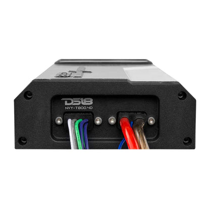 DS18 NVY-T800.4D 4-Channel Marine Waterproof Amplifier - Class D Full-Range @4 Ohms 200x4 RMS