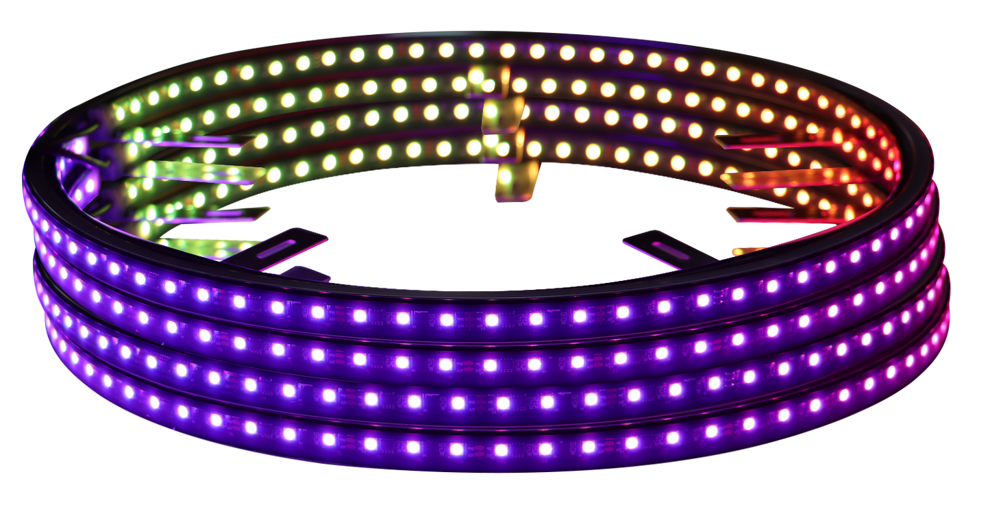 LUMI 20" Chasing RGB Wheel Ring Lights