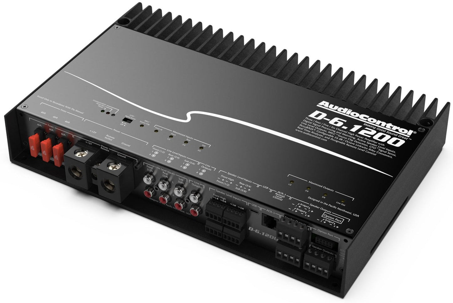 AudioControl D-6.122 6-Channel Amplifier w/ Matrix DSP Technology