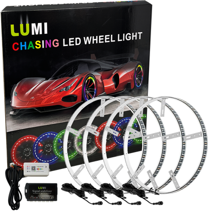 LUMI 15" Chasing RGB Wheel Ring Lights