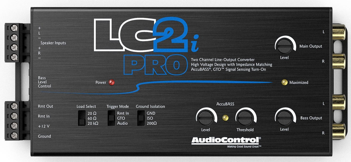 AudioControl LC2i-PRO 2-Channel Line Output Converter & Line Driver w/ AccuBass