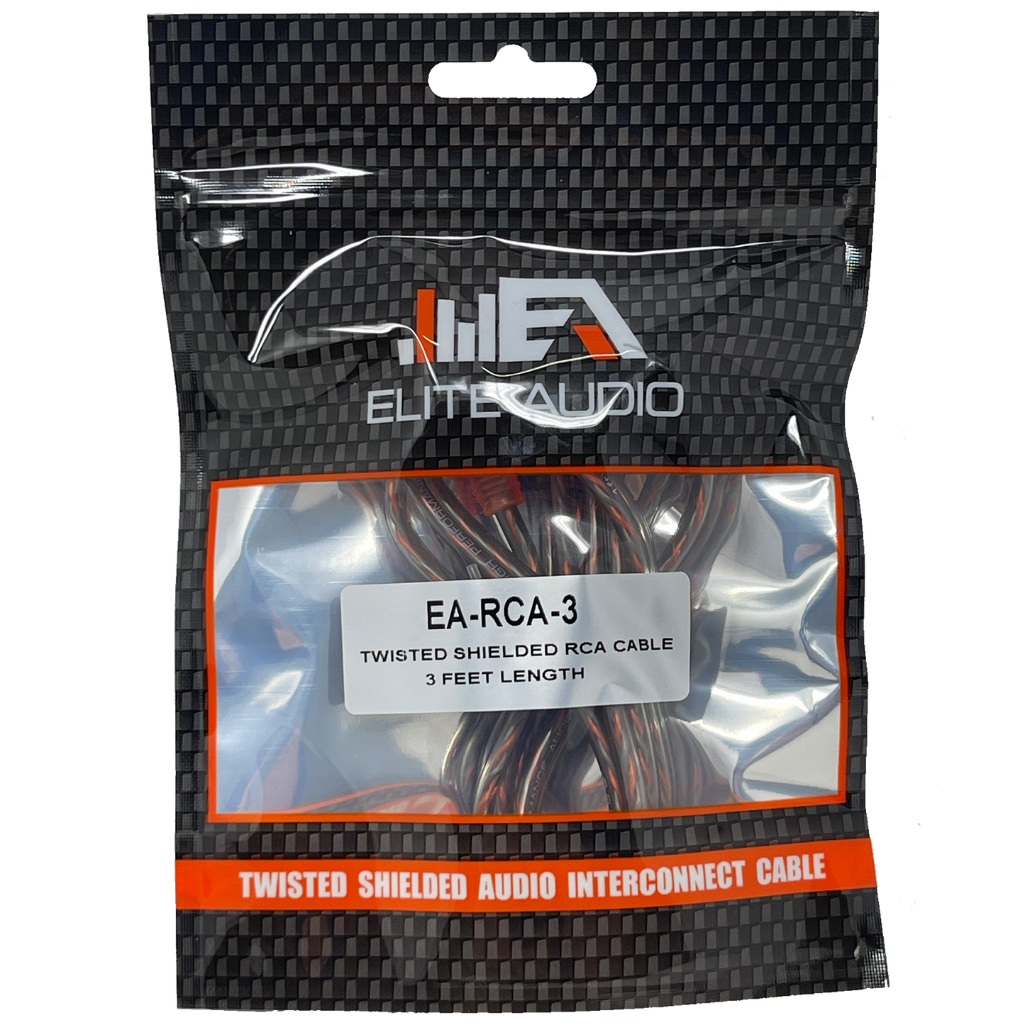 Elite Audio EA-RCA3 3ft CCA 2-Channel RCA Cable