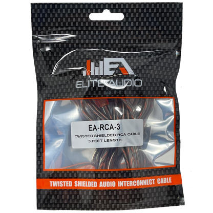 Elite Audio EA-RCA3 3ft CCA 2-Channel RCA Cable