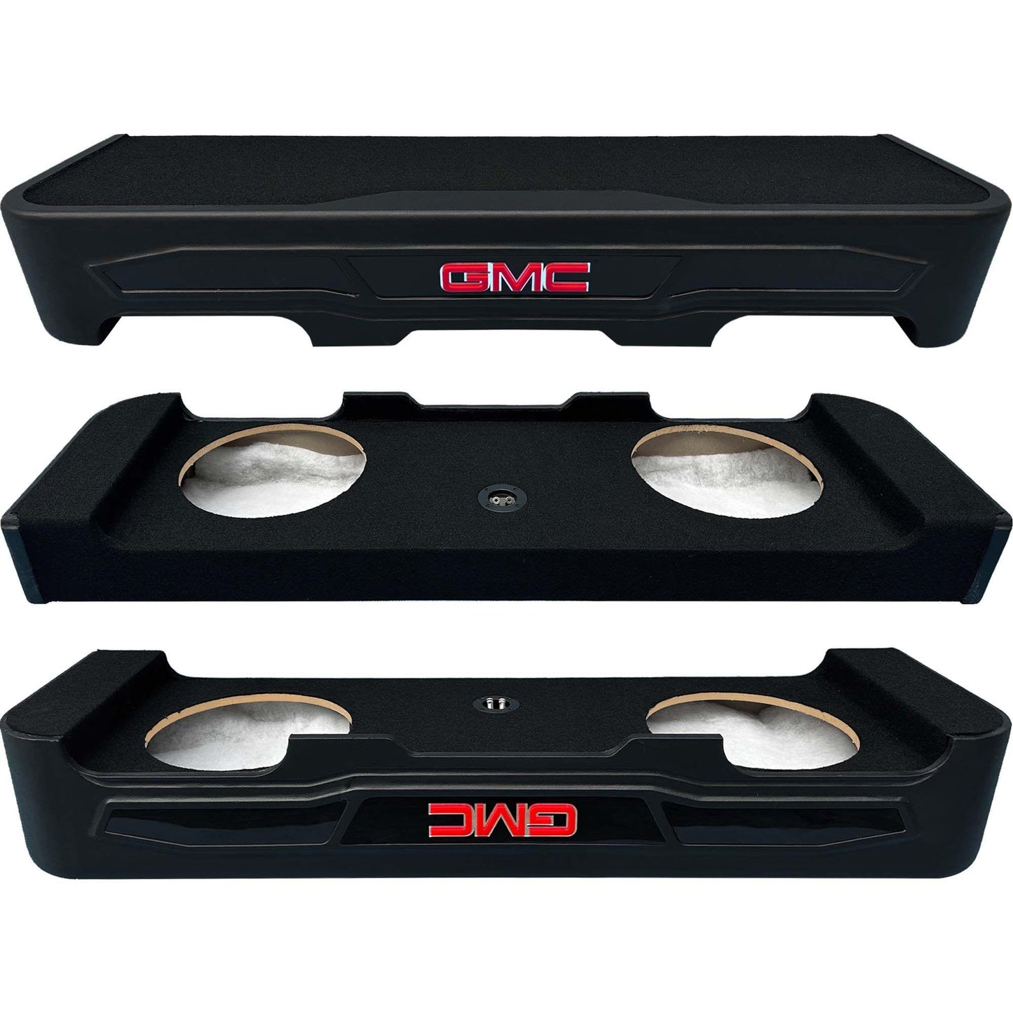 Q-Luxe Dual 12″ Sealed Custom Enclosure for GMC 19-23 Crew Cab