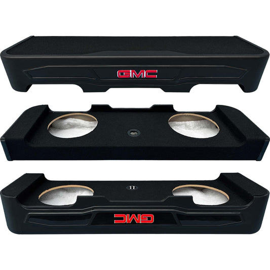 Q-Luxe Dual 12″ Sealed Custom Enclosure for GMC 19-23 Crew Cab