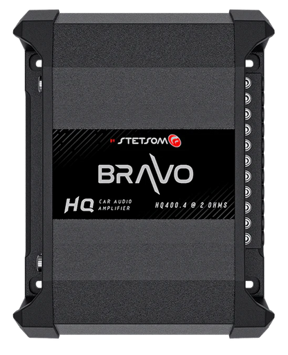 Stetsom Bravo HQ 400.4 Multichannel Car Audio Digital Amplifier - 2 Ohms Stable 4 Channel