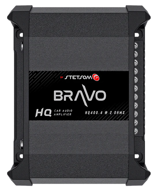 Stetsom Bravo HQ 400.4 Multichannel Car Audio Digital Amplifier - 2 Ohms Stable 4 Channel